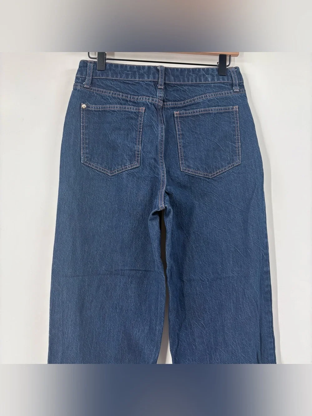 Kate Spade New York High-Rise Straight Leg Wide Cuff Jeans